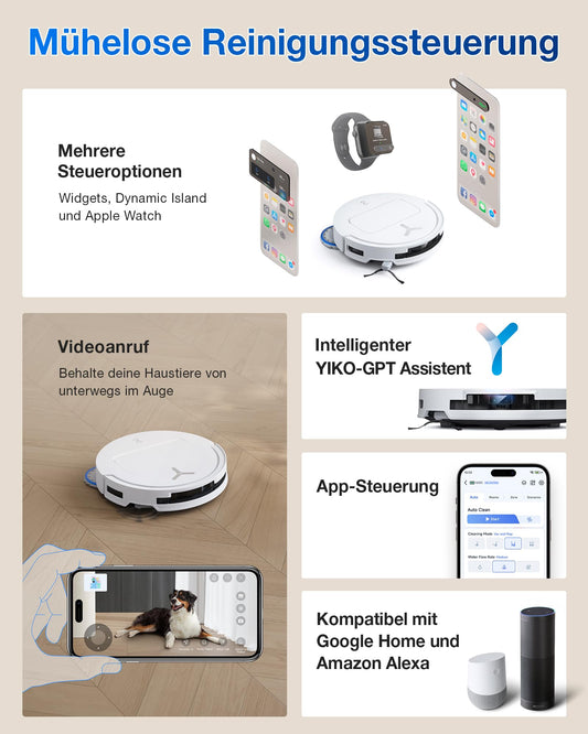 ECOVACS DEEBOT T50 PRO Omni Gen2 Saugroboter mit Wischfunktion