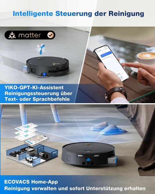 ECOVACS DEEBOT X9 PRO Omni Saugroboter mit Wischfunktion